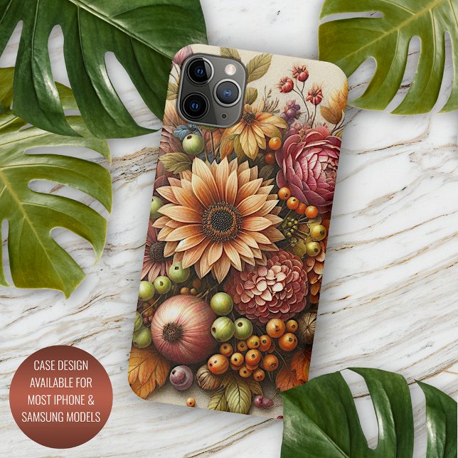 Classy Chic Antique Fall Floral Fine Art Painting Case-Mate iPhone Case (Creator Uploaded)