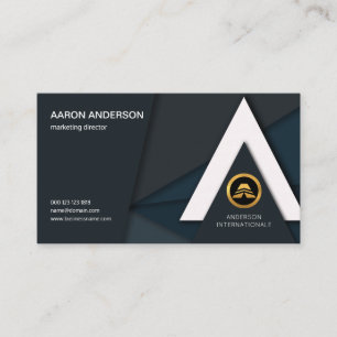 Classy Chic Artistic Alphabet-A Arrowhead Sales Business Card