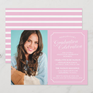 CLASSY CHIC ELEGANT GRADUATION PARTY INVITATION