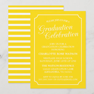 CLASSY CHIC ELEGANT GRADUATION PARTY INVITATION