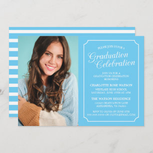 CLASSY CHIC ELEGANT GRADUATION PARTY INVITATION