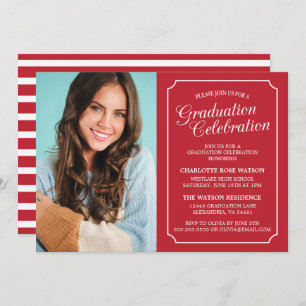 CLASSY CHIC ELEGANT GRADUATION PARTY INVITATION