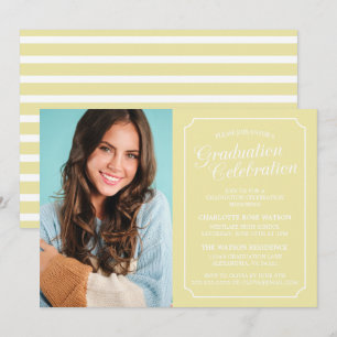 CLASSY CHIC ELEGANT GRADUATION PARTY INVITATION