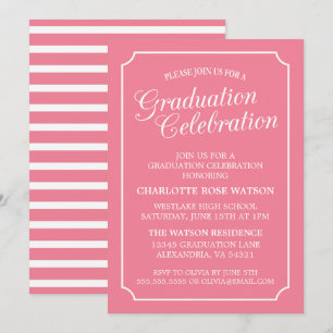 CLASSY CHIC ELEGANT GRADUATION PARTY INVITATION