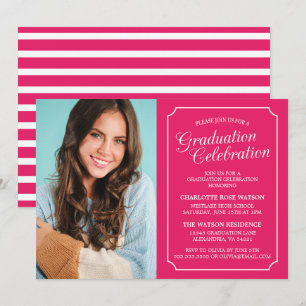 CLASSY CHIC ELEGANT GRADUATION PARTY INVITATION