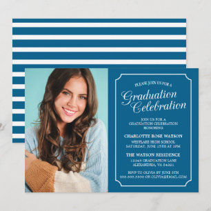 CLASSY CHIC ELEGANT GRADUATION PARTY INVITATION
