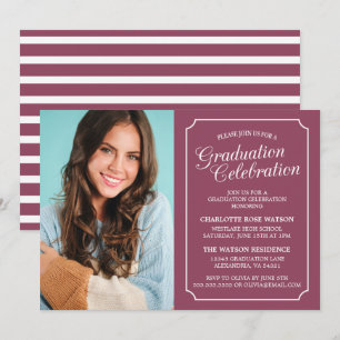 CLASSY CHIC ELEGANT GRADUATION PARTY INVITATION