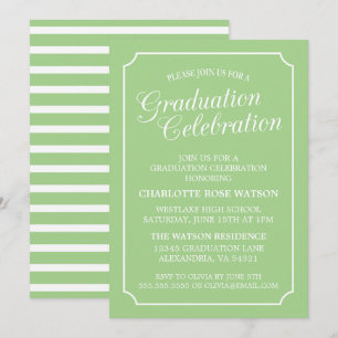 CLASSY CHIC ELEGANT GRADUATION PARTY INVITATION