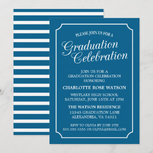 CLASSY CHIC ELEGANT GRADUATION PARTY INVITATION