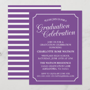 CLASSY CHIC ELEGANT GRADUATION PARTY INVITATION
