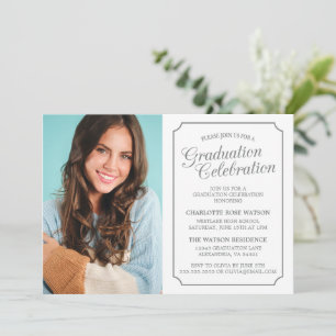 CLASSY CHIC ELEGANT GRADUATION PARTY INVITATION