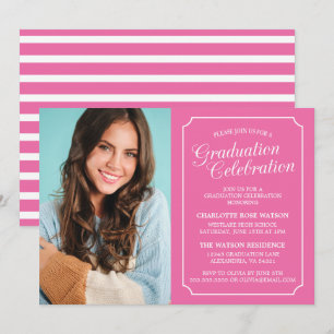 CLASSY CHIC ELEGANT GRADUATION PARTY INVITATION