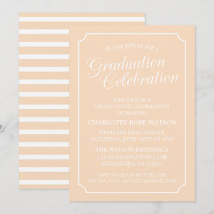 CLASSY CHIC ELEGANT GRADUATION PARTY INVITATION