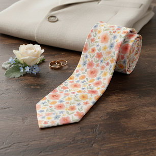 Classy Chic Floral Art Pattern Tie