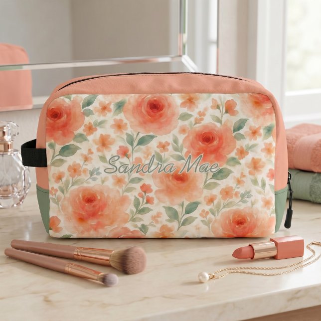 Classy Chic Floral Art Pattern Toiletry Bag (Creator Uploaded)