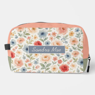 Classy Chic Floral Art Pattern Toiletry Bag