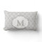 Classy Chic Grey White Moroccan Pattern Monogram