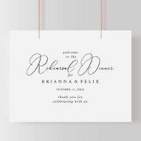 Classy Chic Minimalist Rehearsal Dinner Welcome