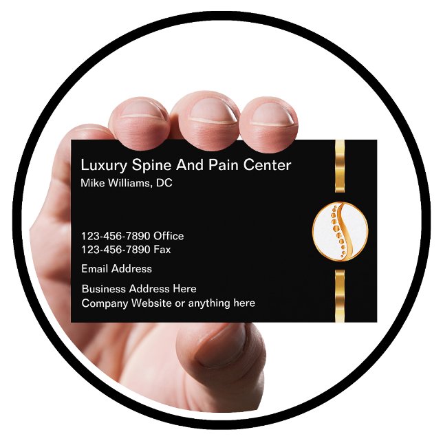 Classy Chiropractor Medical Business Cards (Creator Uploaded)