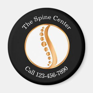 Classy Chiropractor Spine Business Magnets