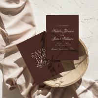 Classy Chocolate Brown Fancy Old Money Wedding