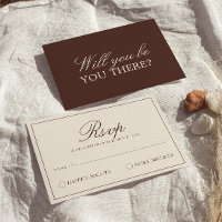Classy Chocolate Brown Old Money Fancy Wedding