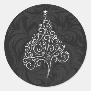 Classy Christmas Envelope Sticker