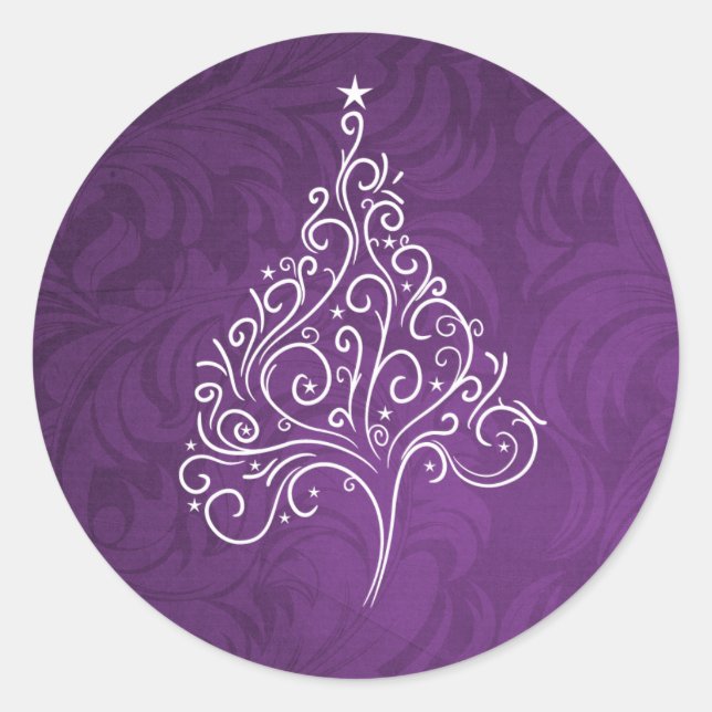 Classy Christmas Envelope Sticker (Front)