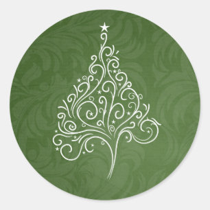 Classy Christmas Envelope Sticker