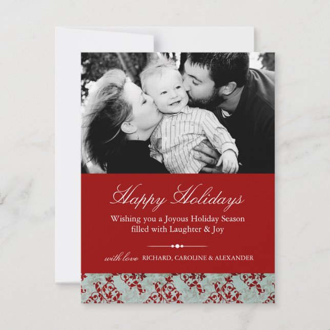 Classy Christmas Invitations Photo Card (Front)
