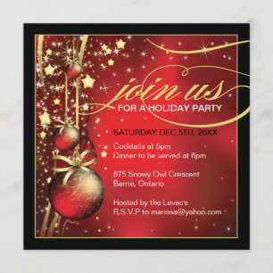 Classy Christmas Party Invitation