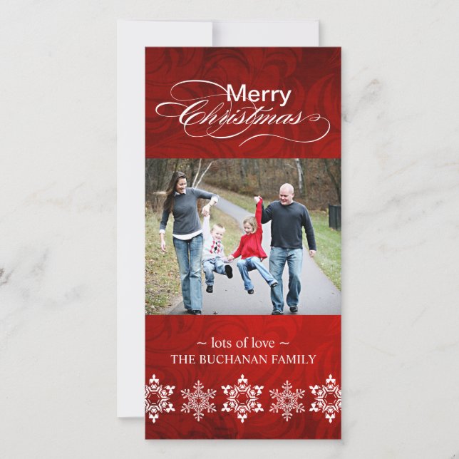 Classy Christmas Photo Card (Front)