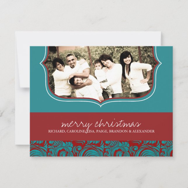 Classy Christmas Photo Card (Front)