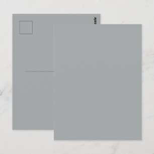 Classy Christmas Silver Winter Solid Colour Postcard