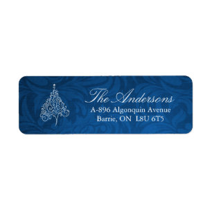 Classy Christmas Tree Address Labels