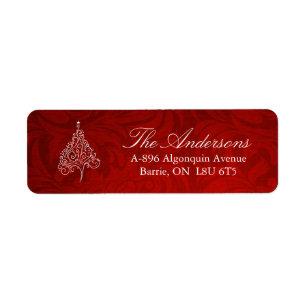 Classy Christmas Tree Address Labels