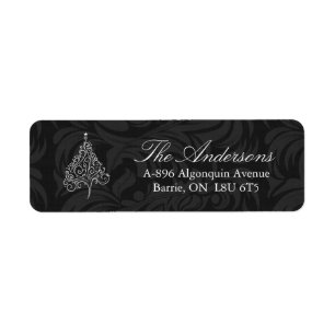 Classy Christmas Tree Address Labels