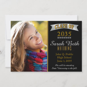 Classy Class 2023 Graduation Photo Announcement