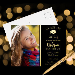 Classy Class 2023 Graduation Photo Announcement