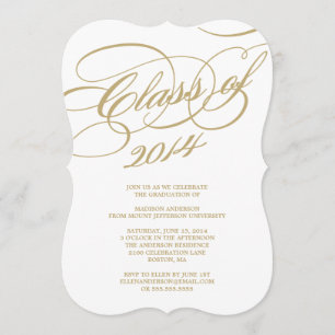 Classy Class of 2014 Graduation Party Invitation