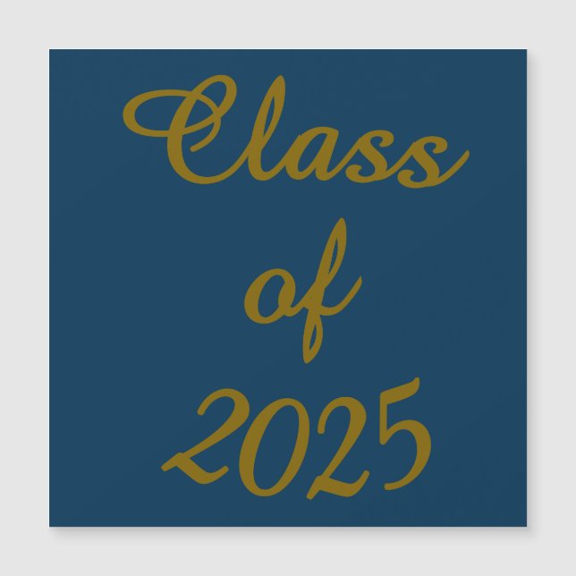 Classy Class of 2025 Magnetic Card (Front)