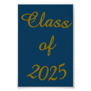 Classy Class of 2025 Photo Print