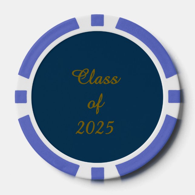 Classy Class of 2025  Poker Chips (Front)
