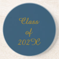 Classy Class of 202X Graduation Sandstone Coaster