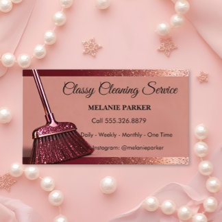 Classy Cleaning Services Business Card