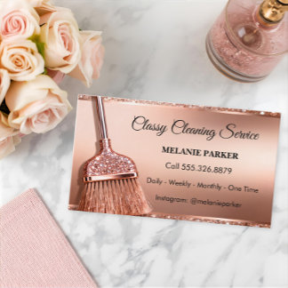 Classy Cleaning Services Business Card