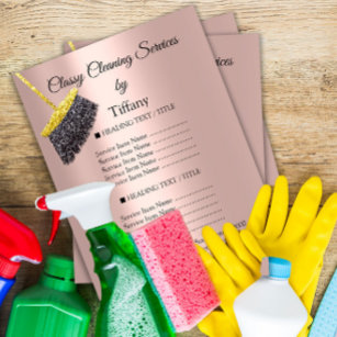 Classy Cleaning Services House Keeping Maid Price Flyer
