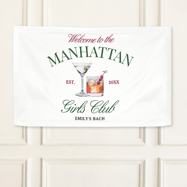 Classy Cocktails Green & Red Girl's Club Banner (Creator Uploaded)