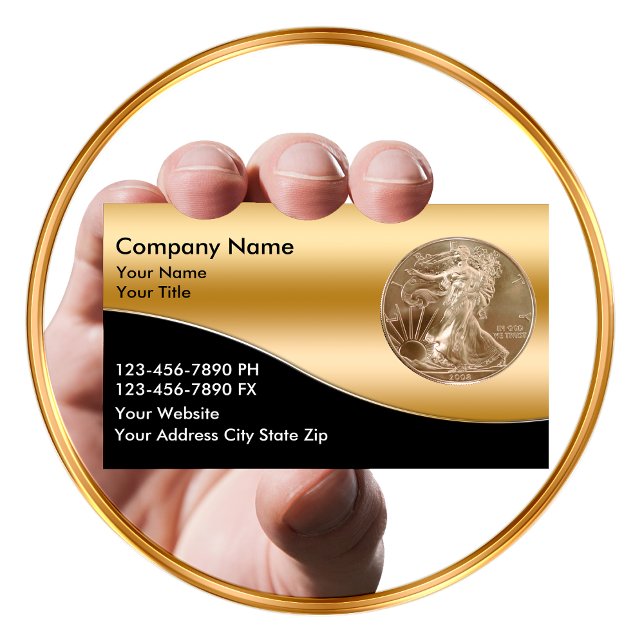 Classy Coin Dealer Business Cards (Creator Uploaded)