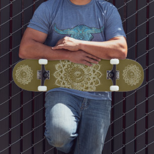 Classy Colorfully Mandala India Style 4 Skateboard